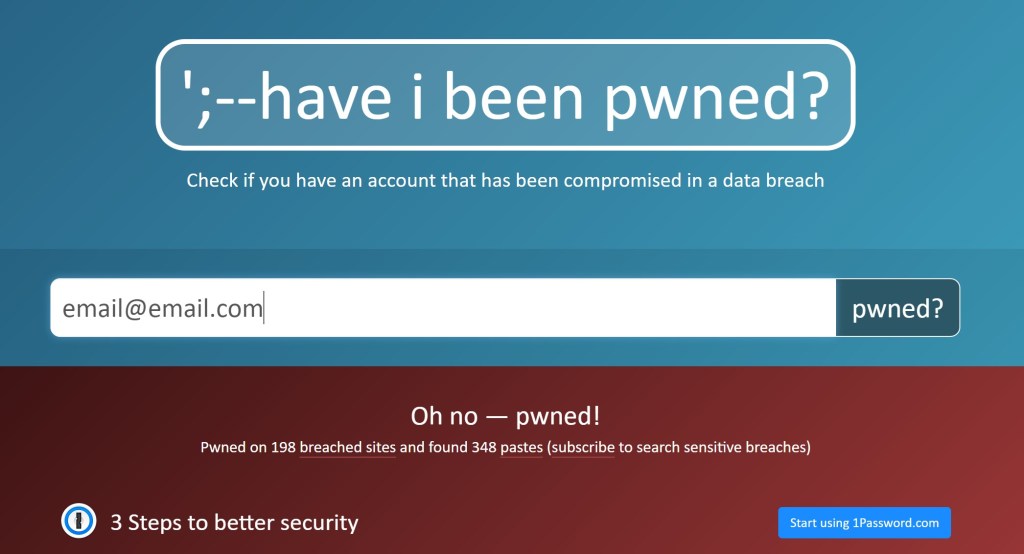 Check whether your private information has been leaked in a data breach
